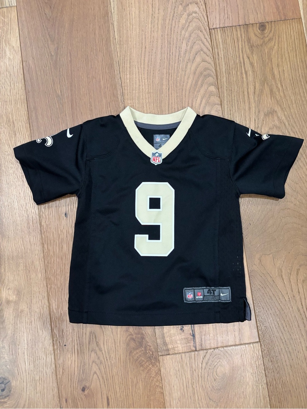 NFL Saints Football Jersey Number 9 Drew Brees size 4T